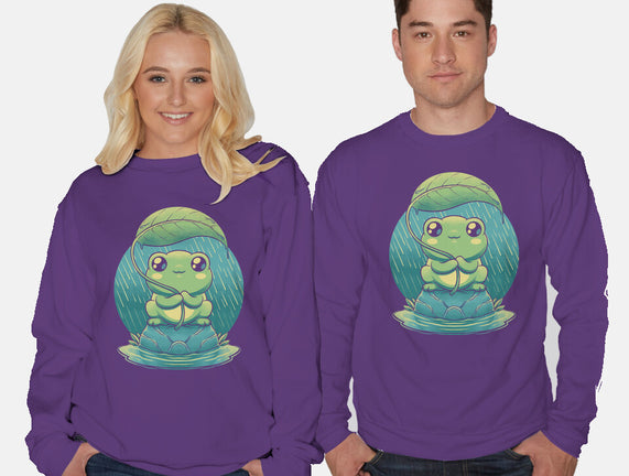 Rainy Day Cute Frog