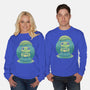 Rainy Day Cute Frog-Unisex-Crew Neck-Sweatshirt-Studio Mootant