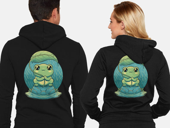 Rainy Day Cute Frog