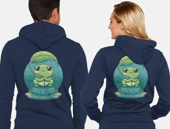 Rainy Day Cute Frog