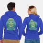 Rainy Day Cute Frog-Unisex-Zip-Up-Sweatshirt-Studio Mootant