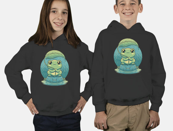 Rainy Day Cute Frog