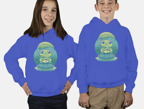 Rainy Day Cute Frog