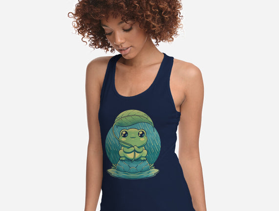 Rainy Day Cute Frog