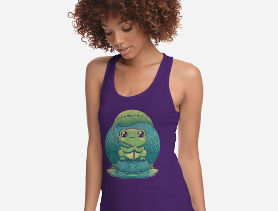 Rainy Day Cute Frog
