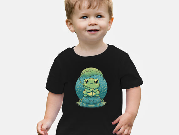 Rainy Day Cute Frog