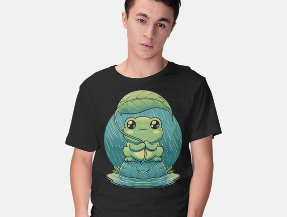 Rainy Day Cute Frog
