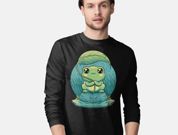 Rainy Day Cute Frog