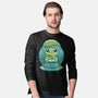 Rainy Day Cute Frog-Mens-Long Sleeved-Tee-Studio Mootant