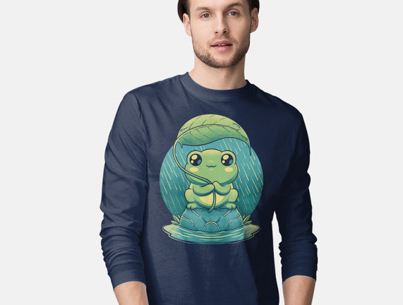 Rainy Day Cute Frog