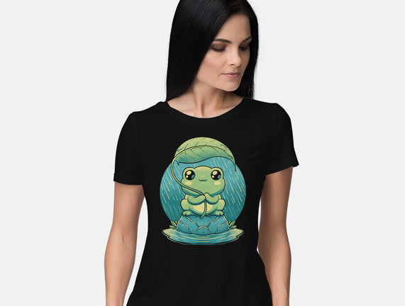 Rainy Day Cute Frog