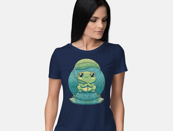 Rainy Day Cute Frog