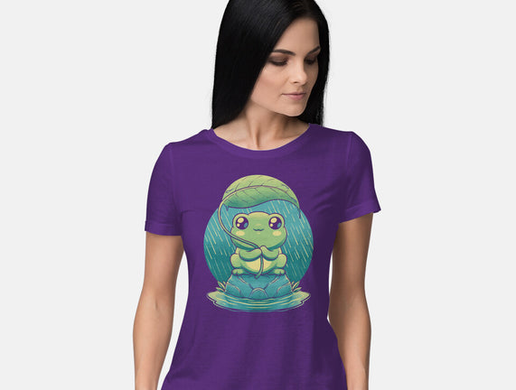 Rainy Day Cute Frog