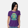 Rainy Day Cute Frog-Womens-Basic-Tee-Studio Mootant