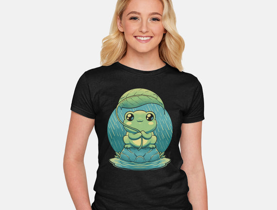 Rainy Day Cute Frog