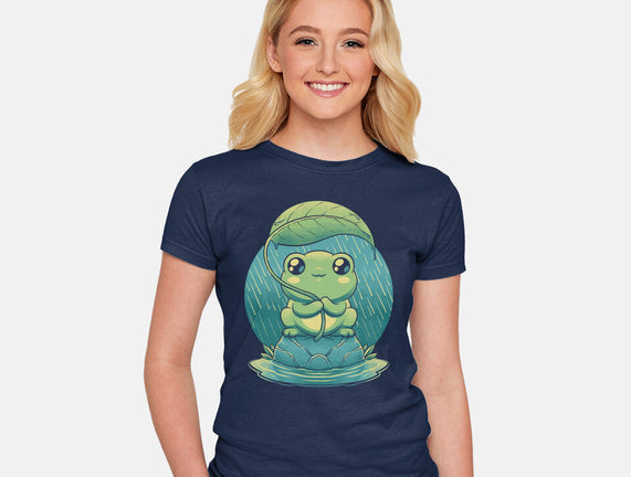 Rainy Day Cute Frog
