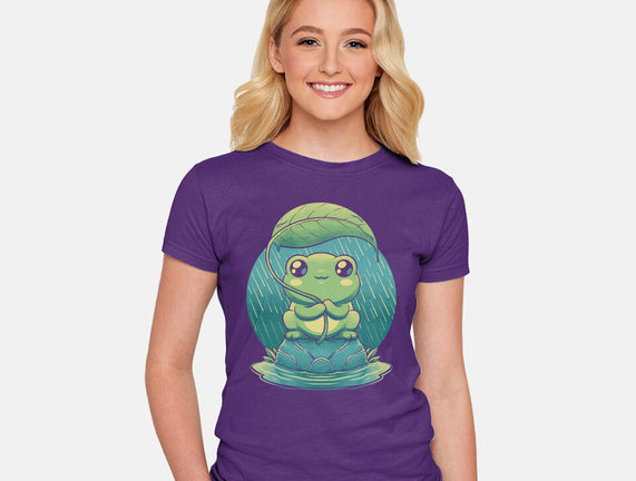 Rainy Day Cute Frog