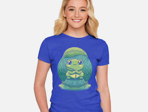 Rainy Day Cute Frog