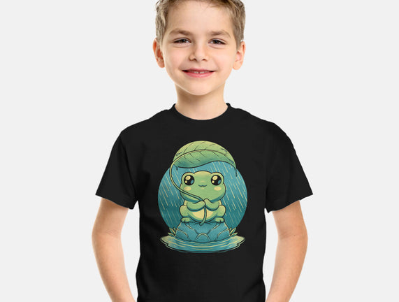 Rainy Day Cute Frog