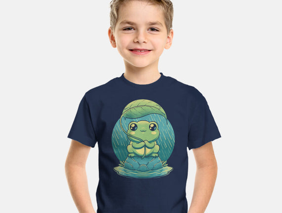 Rainy Day Cute Frog