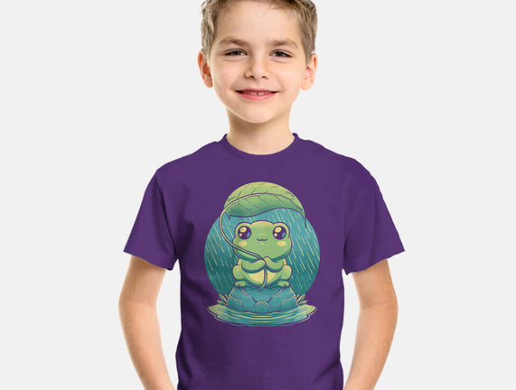 Rainy Day Cute Frog