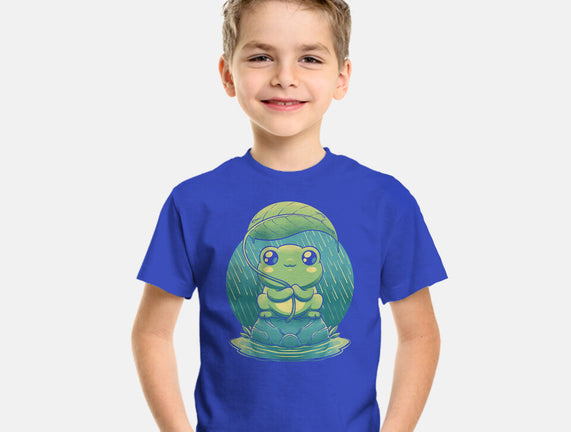 Rainy Day Cute Frog