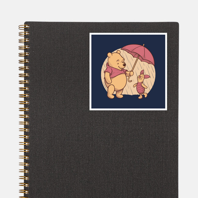 Rainy Day Bear Friends-None-Glossy-Sticker-Studio Mootant