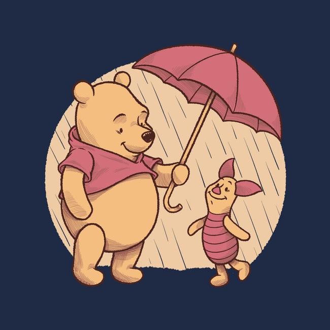 Rainy Day Bear Friends-Mens-Heavyweight-Tee-Studio Mootant