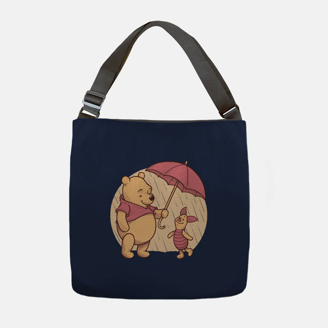 Rainy Day Bear Friends-None-Adjustable Tote-Bag-Studio Mootant