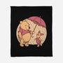 Rainy Day Bear Friends-None-Fleece-Blanket-Studio Mootant