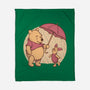 Rainy Day Bear Friends-None-Fleece-Blanket-Studio Mootant