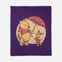 Rainy Day Bear Friends-None-Fleece-Blanket-Studio Mootant