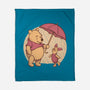 Rainy Day Bear Friends-None-Fleece-Blanket-Studio Mootant