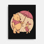 Rainy Day Bear Friends-None-Stretched-Canvas-Studio Mootant