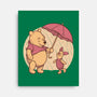 Rainy Day Bear Friends-None-Stretched-Canvas-Studio Mootant