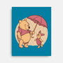 Rainy Day Bear Friends-None-Stretched-Canvas-Studio Mootant