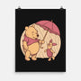Rainy Day Bear Friends-None-Matte-Poster-Studio Mootant