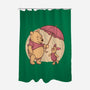 Rainy Day Bear Friends-None-Polyester-Shower Curtain-Studio Mootant