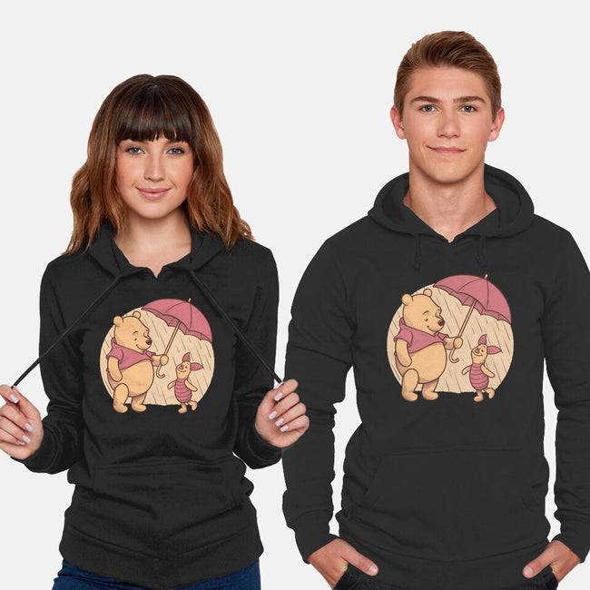 Rainy Day Bear Friends-Unisex-Pullover-Sweatshirt-Studio Mootant