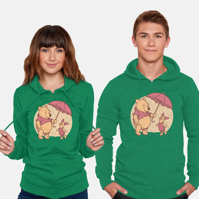 Rainy Day Bear Friends-Unisex-Pullover-Sweatshirt-Studio Mootant