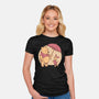 Rainy Day Bear Friends-Womens-Fitted-Tee-Studio Mootant