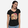 Rainy Day Bear Friends-Womens-V-Neck-Tee-Studio Mootant