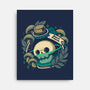 Sweet Poison Skull In Bottle-None-Stretched-Canvas-xMorfina