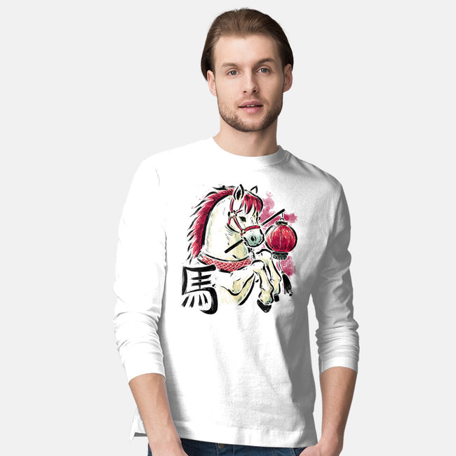 Year Of The Horse 2026-Mens-Long Sleeved-Tee-xMorfina