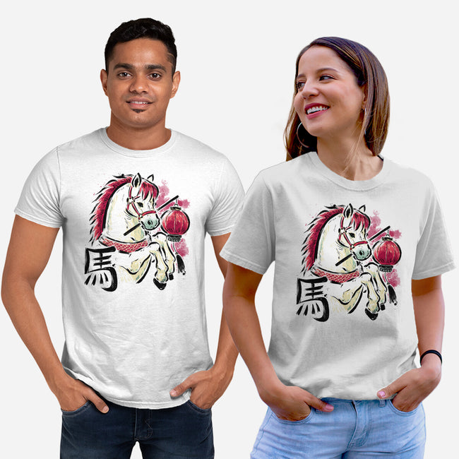 Year Of The Horse 2026-Unisex-Basic-Tee-xMorfina