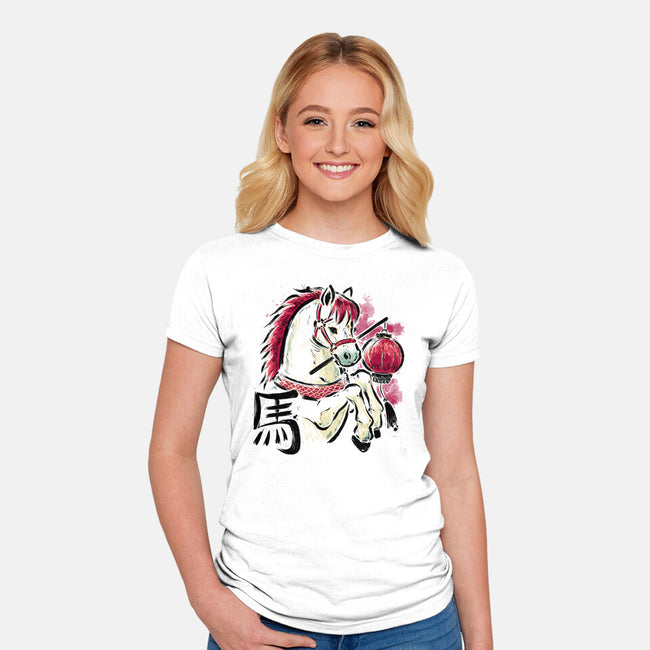 Year Of The Horse 2026-Womens-Fitted-Tee-xMorfina