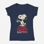 Upgraded Sarcasm-Womens-V-Neck-Tee-turborat14