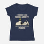 I Can't Stand Stupid People-Womens-V-Neck-Tee-turborat14