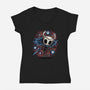 Hero Of The Hollow-Womens-V-Neck-Tee-glitchygorilla
