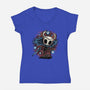 Hero Of The Hollow-Womens-V-Neck-Tee-glitchygorilla